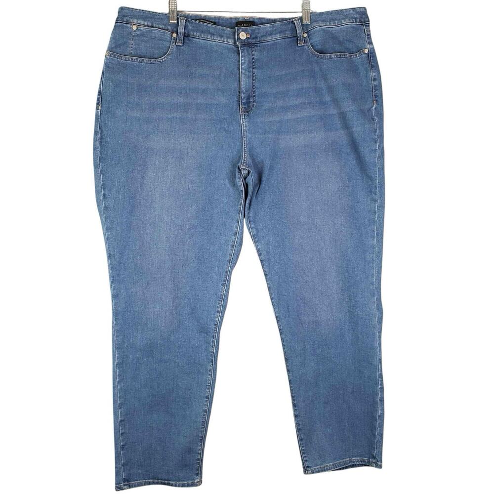 Talbots Jeans Flawless Five-Pocket Slim Ankle Medium Wash Size 22 High Rise